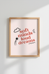 Soft Minds Loud Dreams Wall Art | Pink Aesthetic Typo Poster | Retro Bedroom Decor