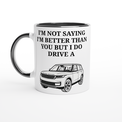 Funny Range Rover Mug – 11oz Luxury Car Driver Gift, Bold Statement Coffee Cup, Land Rover, Range Rover Gen 3 Lover Gift for Him or Her