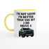 Personalized Ford Ranger Wildtrak Mug - Custom Offroad Car Lover Gift | 11oz Ceramic - Colorful Design Ceramic Yellow