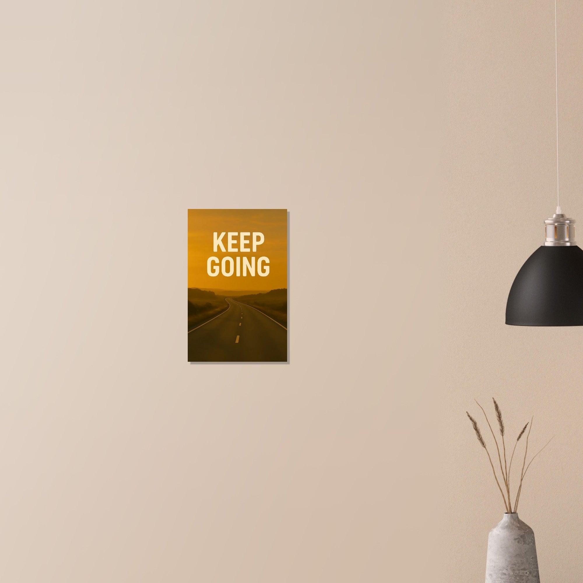 Keep Going Motivational Poster - Inspiring Wall Art - Positive Quotes Decor - Art Print 28x43 cm XL (11x17″)