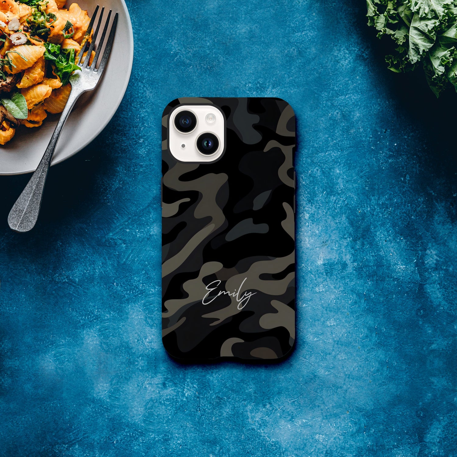 Personalized Camouflage iPhone Case - Tough Double-Layered Protection Cover iPhone 14