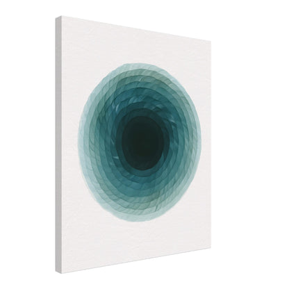 Deep Tranquility Canvas – Abstract Watercolor Spiral Art Print - Slim Canvas - Wall Art 50x60 cm 20x24″
