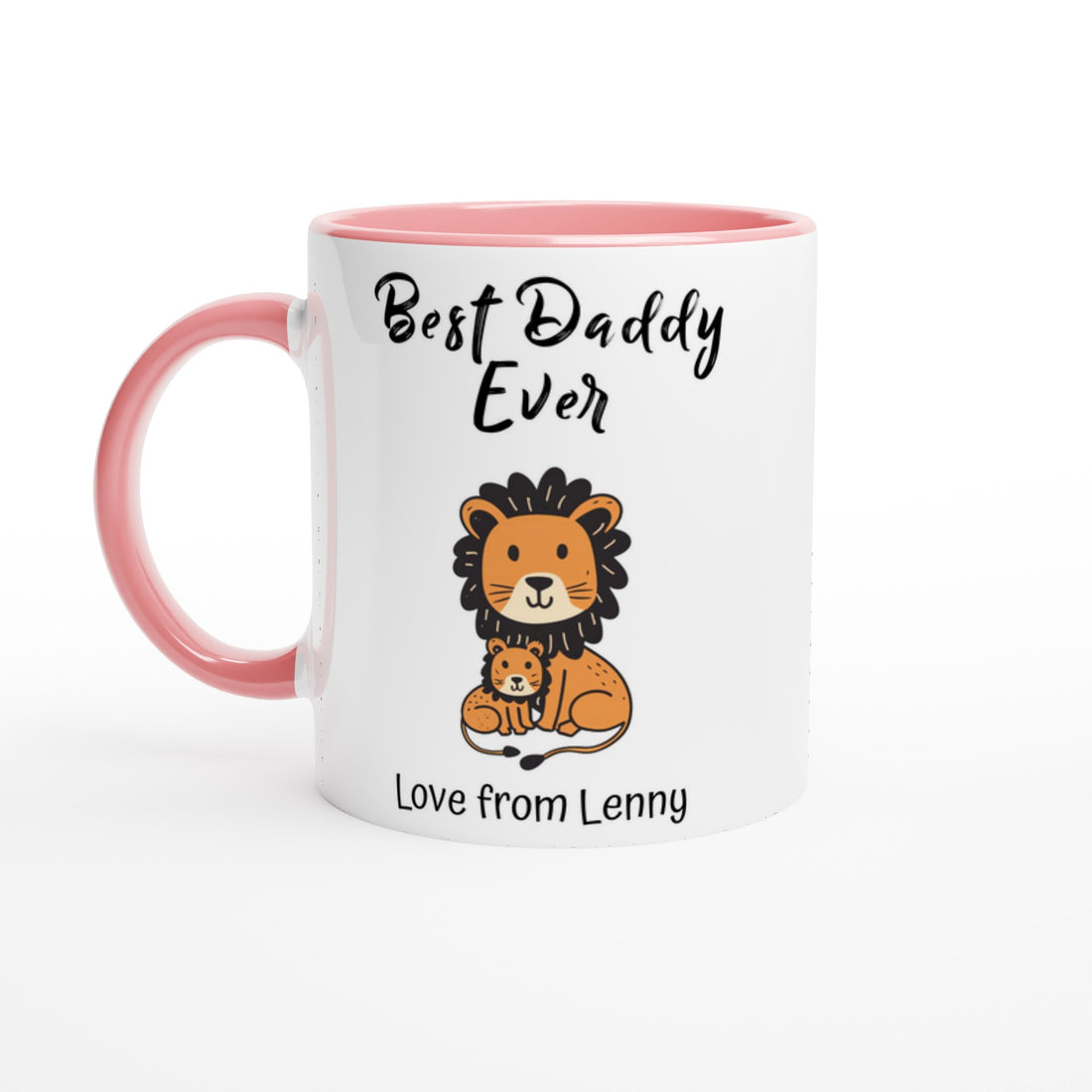 Personalized Lion Best Daddy Ever Mug - Father&