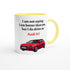Personalized Audi A1 Mug - Custom Ceramic Coffee Cup for Car Lovers - 11oz Dishwasher Safe Ceramic Yellow
