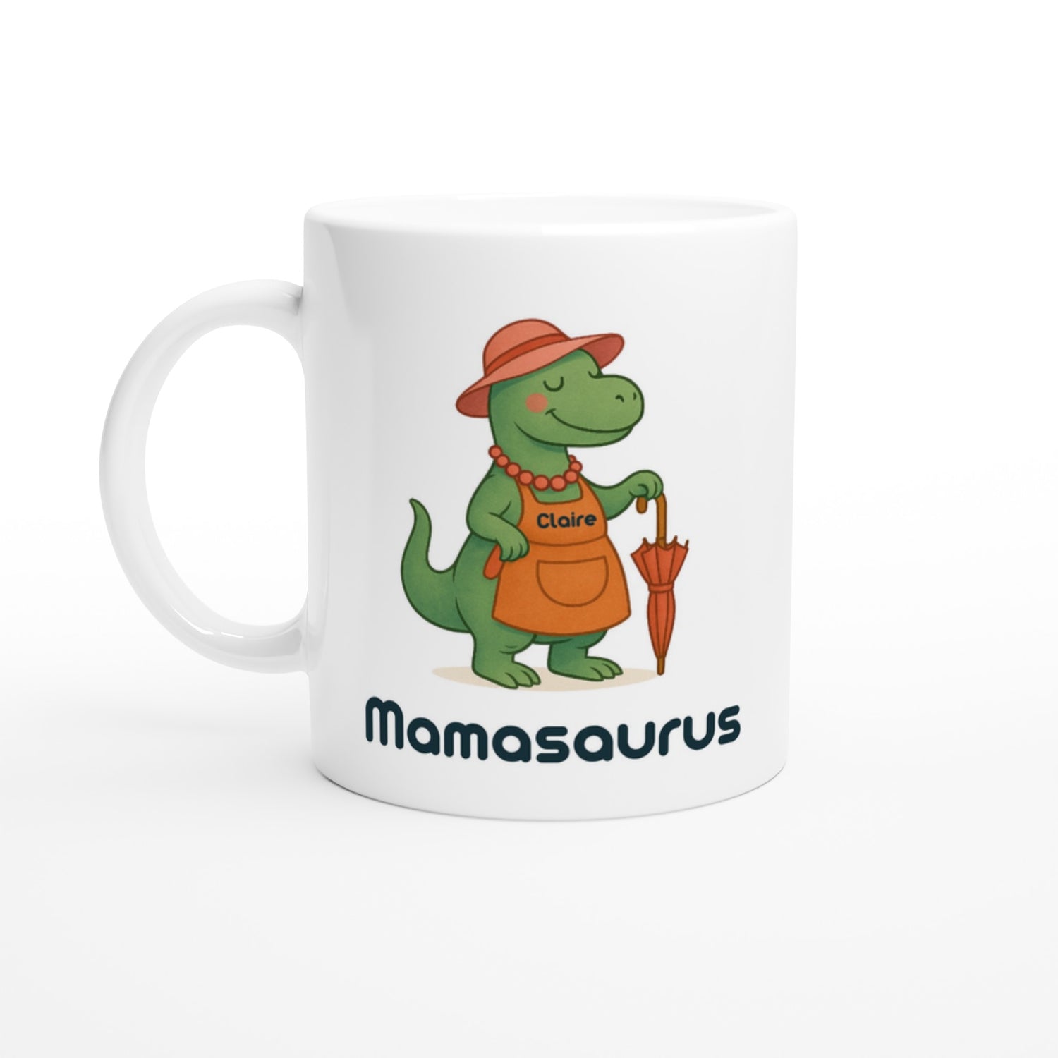 Mamasaurus Mug - Cute Dinosaur Coffee Cup - Perfect Gift for Moms