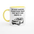 Funny Range Rover Mug – 11oz Luxury Car Driver Gift, Bold Statement Coffee Cup, Land Rover, Range Rover Gen 3 Lover Gift for Him or Her Ceramic Yellow