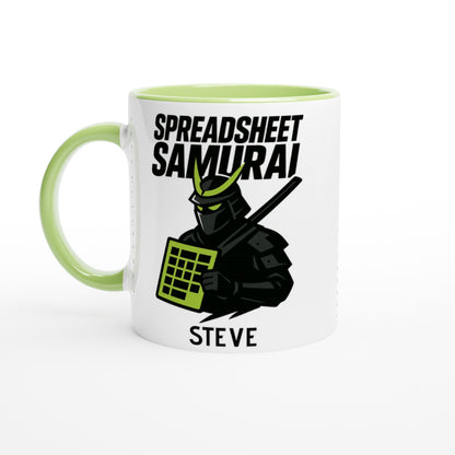 Spreadsheet Samurai Mug – Funny Office Coffee Cup | 11oz Gift for Excel Nerds, Data Analysts &amp; Accountants | Geeky Productivity Humor