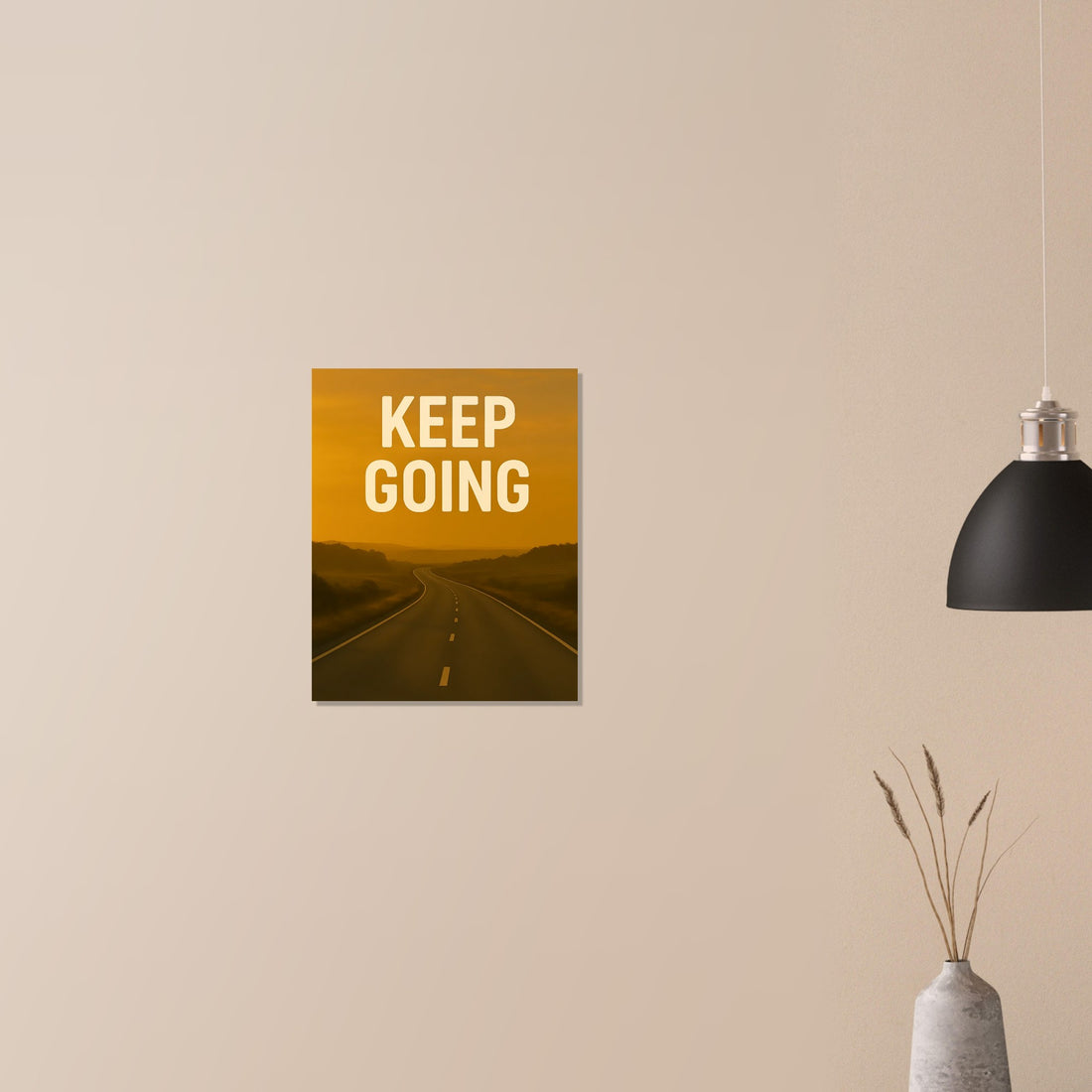 Keep Going Motivational Poster - Inspiring Wall Art - Positive Quotes Decor - Art Print 40x50 cm 16x20″