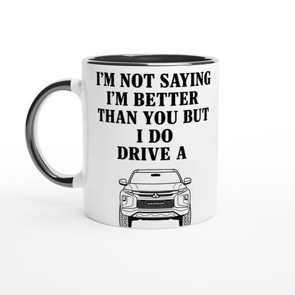 Funny Warrior Mug – 11oz Luxury Car Driver Gift, Bold Statement Coffee Cup, Mitsubishi Lover Gift for Him or Her