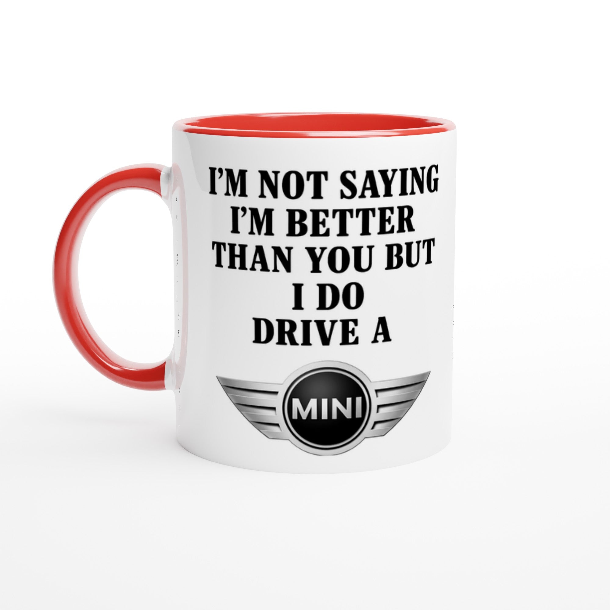 Personalized Mini Cooper Countryman Mug - 11oz Car Lover Gift in Multiple Colors Ceramic Red
