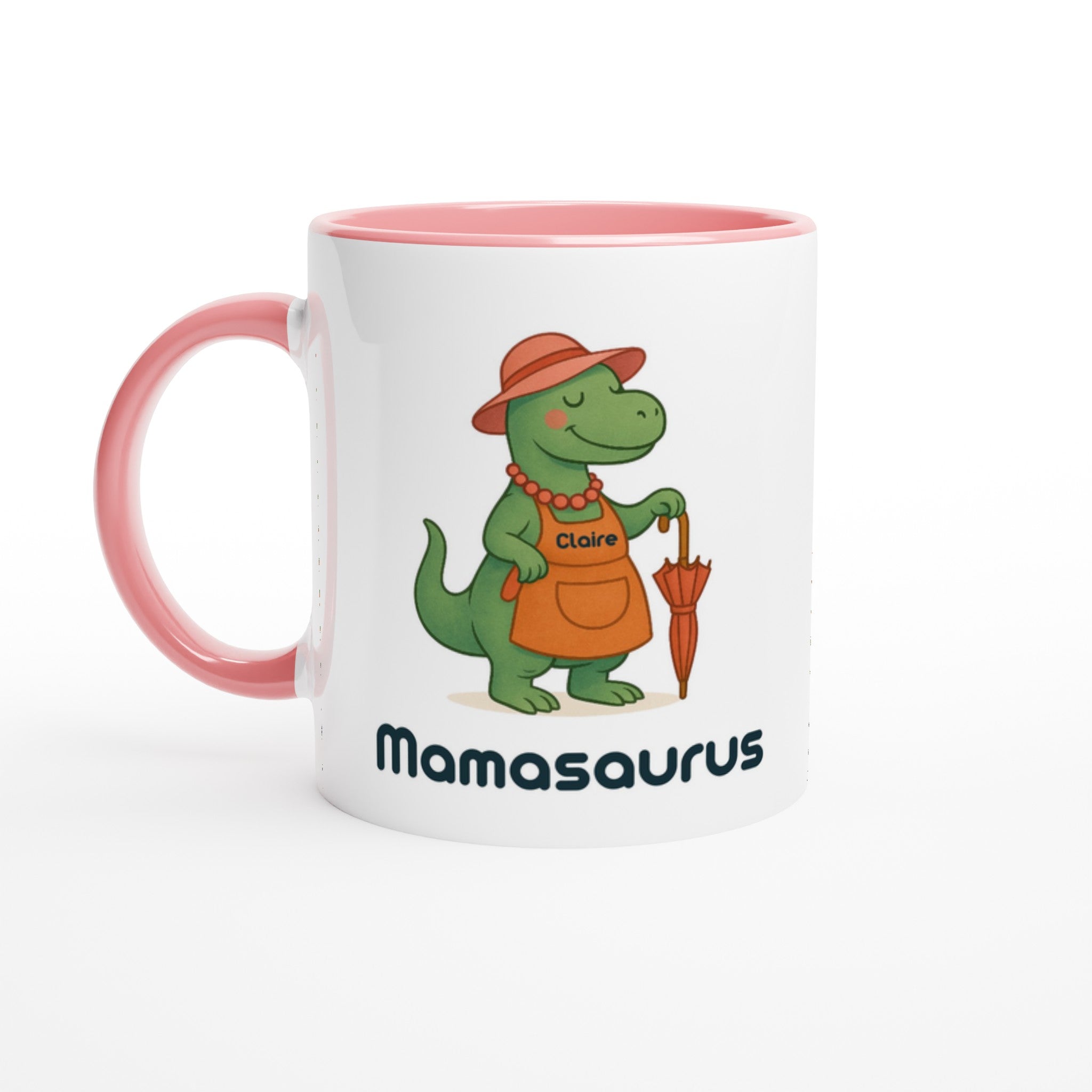 Mamasaurus Mug - Cute Dinosaur Coffee Cup - Perfect Gift for Moms