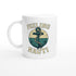 Feeling Nauti Mug - Ceramic Coffee Cup for Sailors & Sea Lovers - Nautical Gift Ceramic White