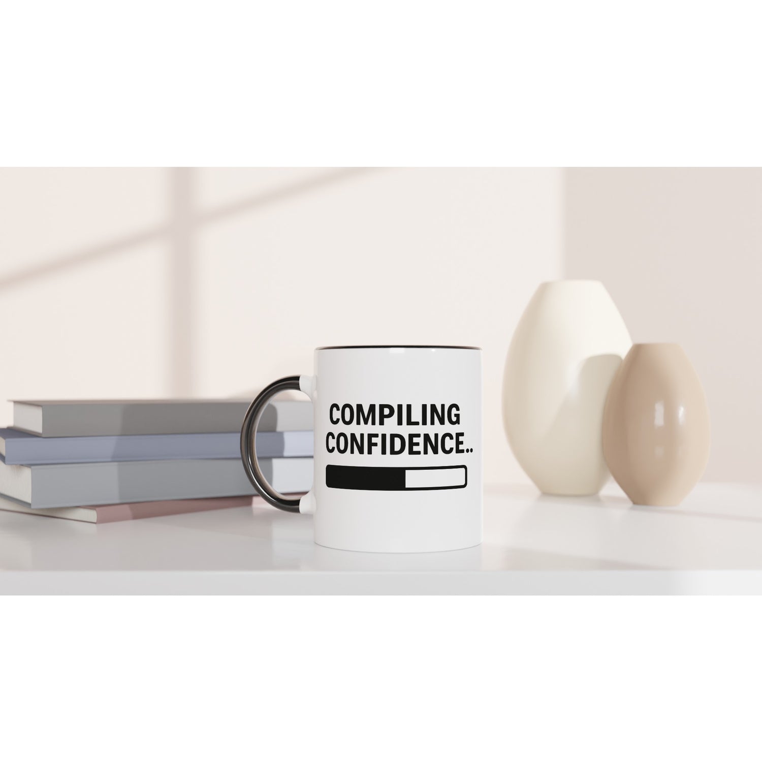 Compiling Confidence Mug - Fun Gift for Young Coders &amp; Tech Wizards - Dishwasher Safe Ceramic 11oz