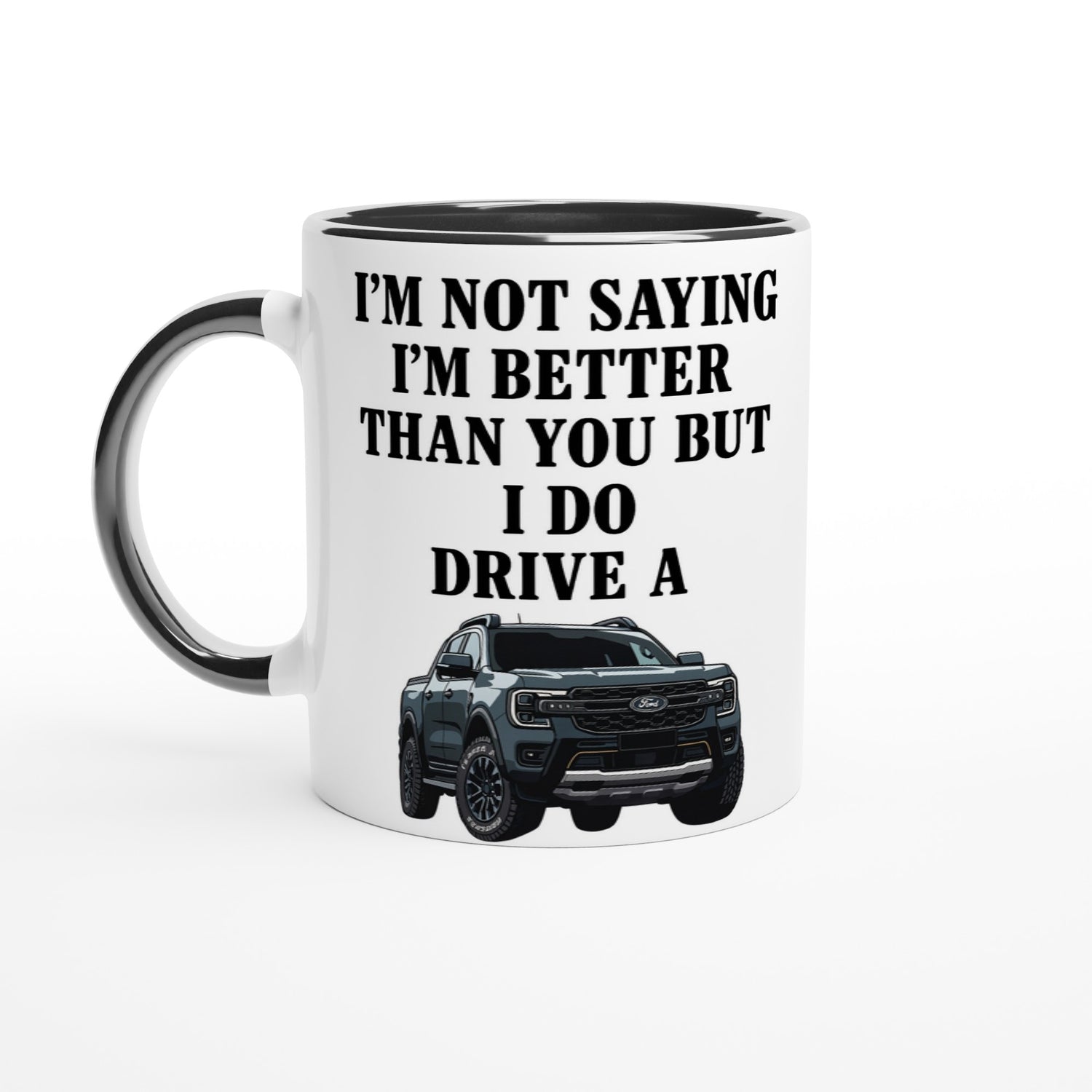 Personalized Ford Ranger Wildtrak Mug - Custom Offroad Car Lover Gift | 11oz Ceramic - Colorful Design