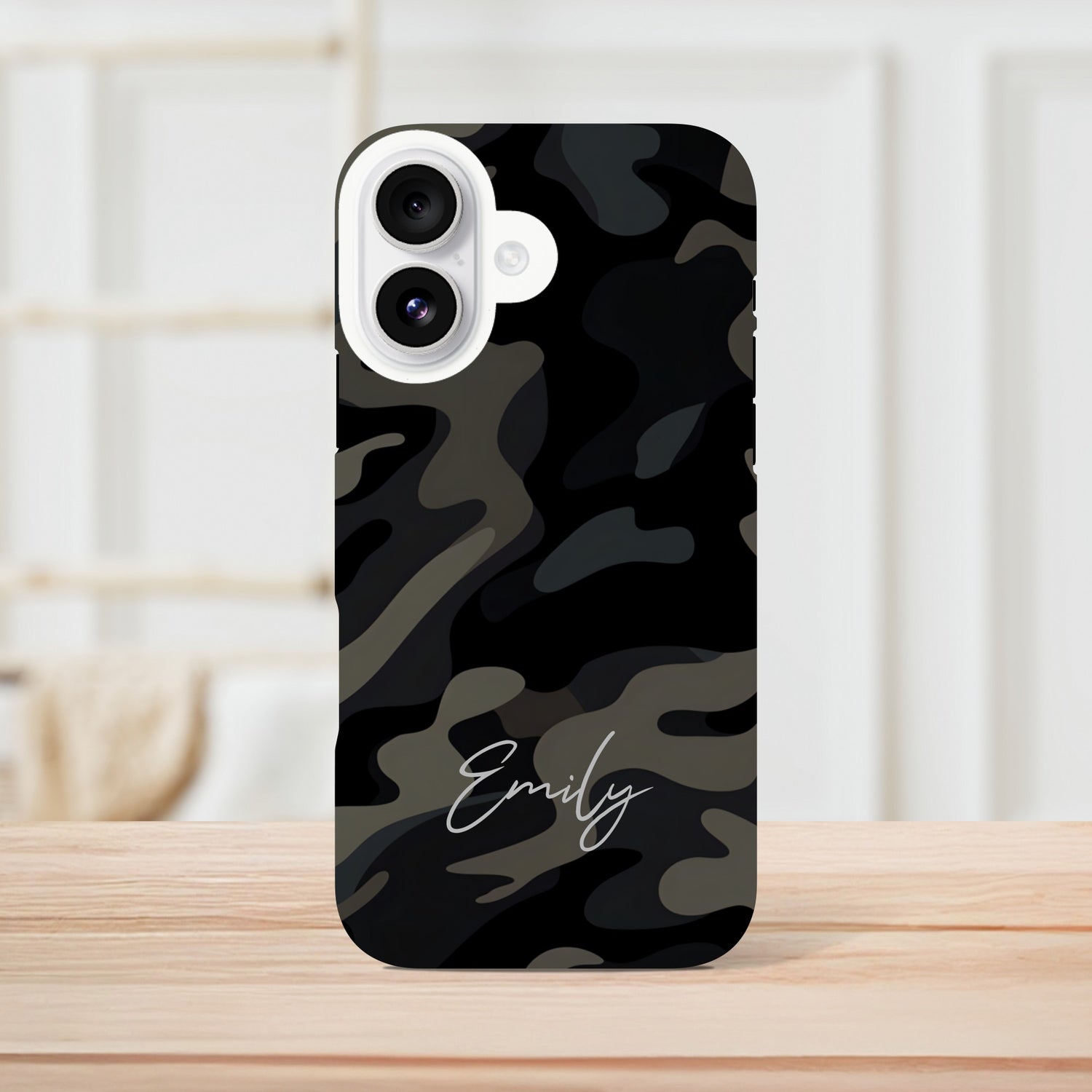 Personalized Camouflage iPhone Case - Tough Double-Layered Protection Cover iPhone 16