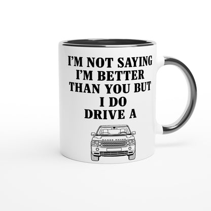 Funny Range Rover Mug – 11oz Luxury Car Driver Gift, Bold Statement Coffee Cup, Land Rover, Range Rover Lover Gift for Him or Her