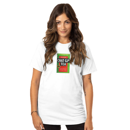 Chat GP Tea - Humorous Top for Tea Lovers &amp; ChatGPT AI Fans - Organic Unisex Crewneck T-shirt