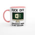F*ck Off - Spreadsheet Mode: Do Not Disturb Mug, Excel Spreadsheet Gift, Office Humor, 11oz, Funny Accountant, PMO, Data Analyst Coffee Cup Ceramic Pink