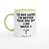 Personalized Tesla Mug - Custom Car Lover Gift - 11oz Ceramic Coffee Cup Ceramic Green