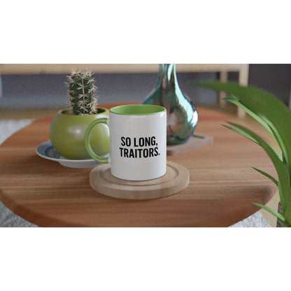 So Long, Traitors Mug - Funny Employee Leaving Gift - Ceramic Coffee Cup