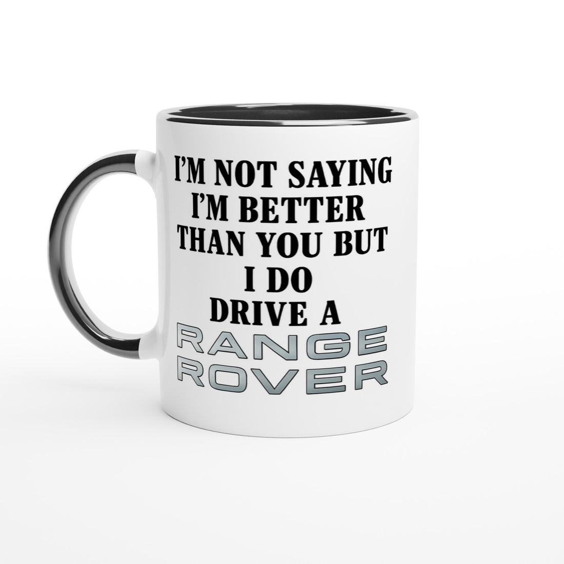 Funny Range Rover Mug – 11oz Luxury Car Driver Gift, Bold Statement Coffee Cup, Range Rover Lover Gift for Him or Her
