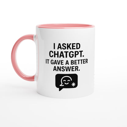 Funny ChatGPT Mug - AI Job Replacement Gift - Perfect Employee Leaving Mug Ceramic Pink