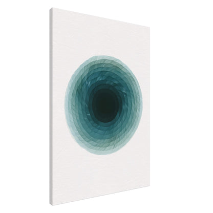 Deep Tranquility Canvas – Abstract Watercolor Spiral Art Print - Slim Canvas - Wall Art 70x100 cm 28x40″