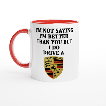Porsche Passion: Personalized Ceramic Coffee Mug