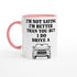 Funny Warrior Mug – 11oz Luxury Car Driver Gift, Bold Statement Coffee Cup, Mitsubishi Lover Gift for Him or Her Ceramic Pink