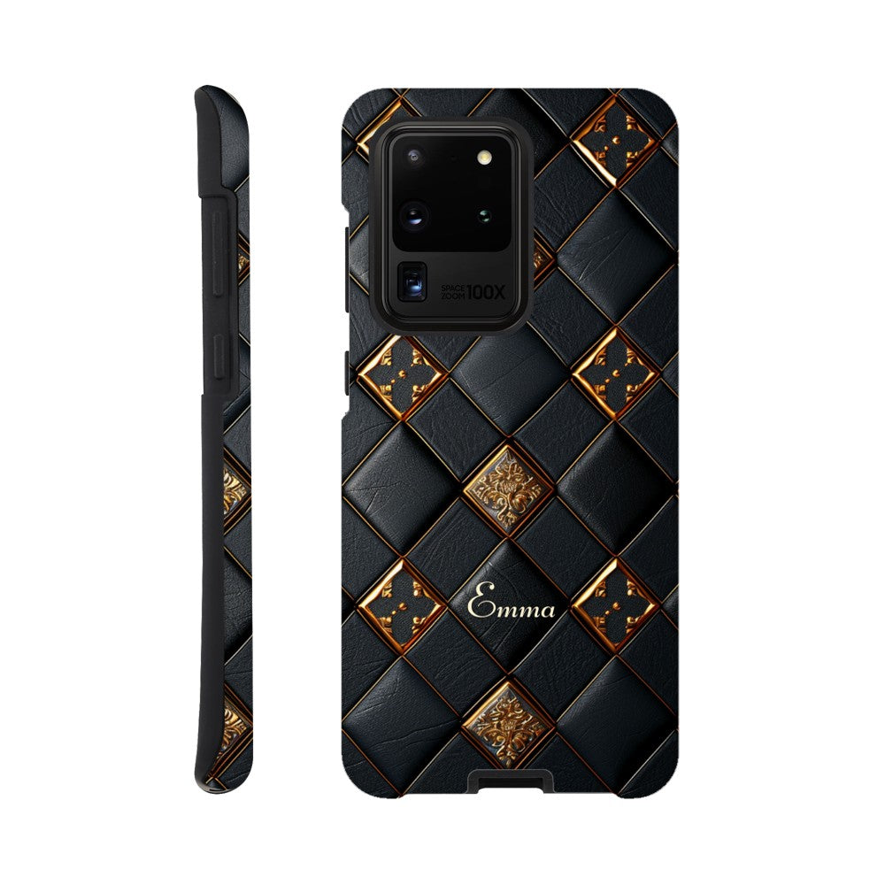 Luxury Checkers Pattern Phone Case for Samsung Galaxy S23, S22 Ultra, S21, S20, Custom Design Galaxy S20 Ultra