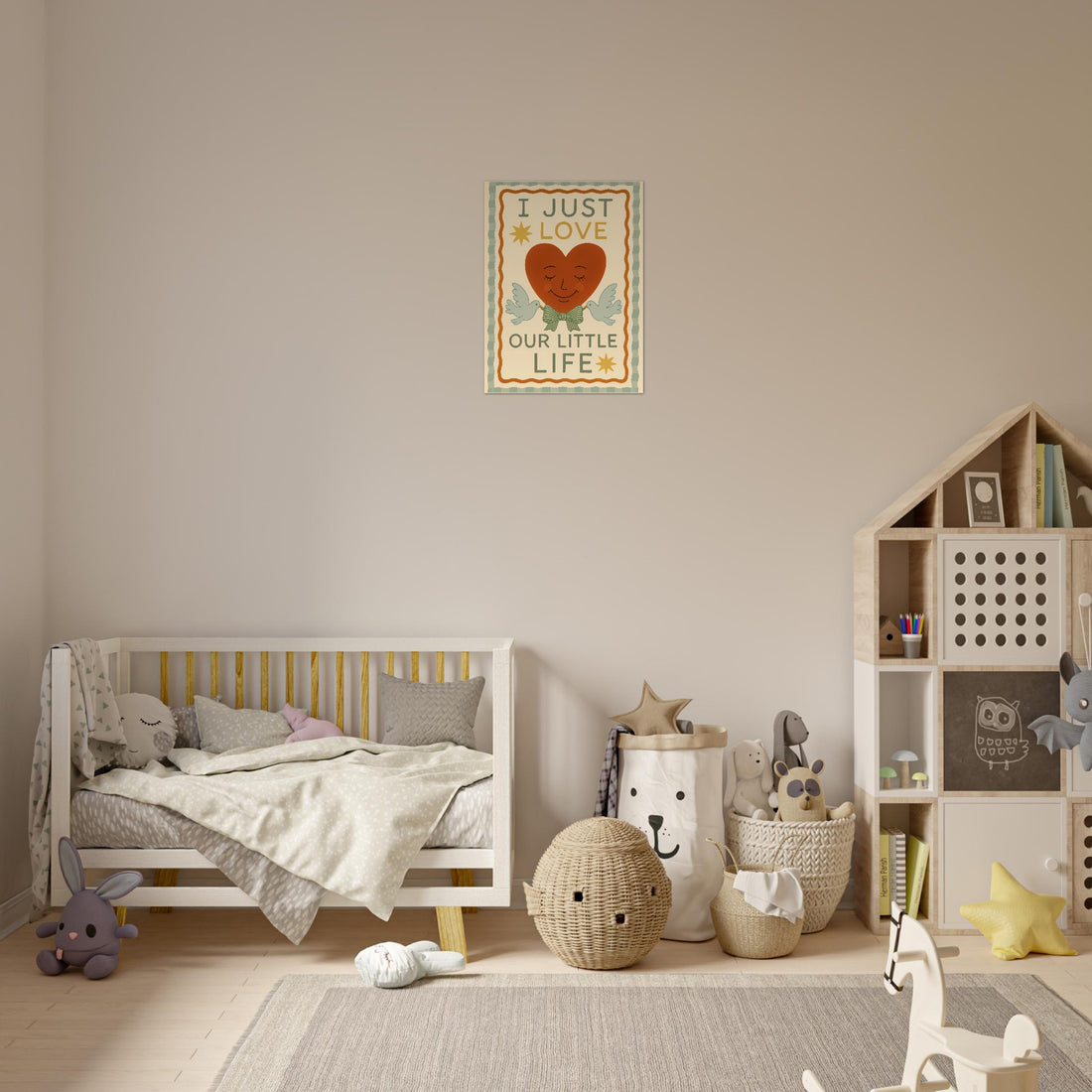 I Just Love Our Little Life Poster - Adorable Nursery Decor - Classic Matte Art Print - Unframed - Digital Download 45x60 cm 18x24″