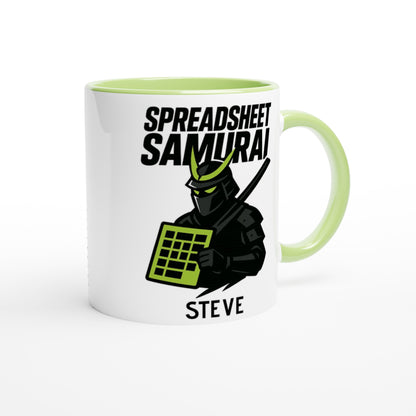 Spreadsheet Samurai Mug – Funny Office Coffee Cup | 11oz Gift for Excel Nerds, Data Analysts &amp; Accountants | Geeky Productivity Humor