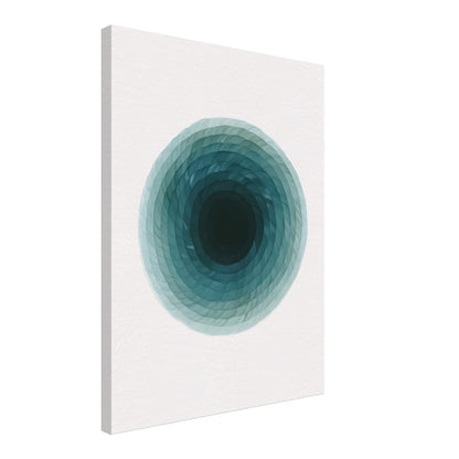 Deep Tranquility Canvas – Abstract Watercolor Spiral Art Print - Slim Canvas - Wall Art 45x60 cm 18x24″