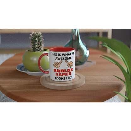 Roblox Gamer Mug – Funny Gift for Kids &amp; Teens – This Is What an Awesome Roblox Gamer Looks Like – 11oz Coffee Cup for Gamers