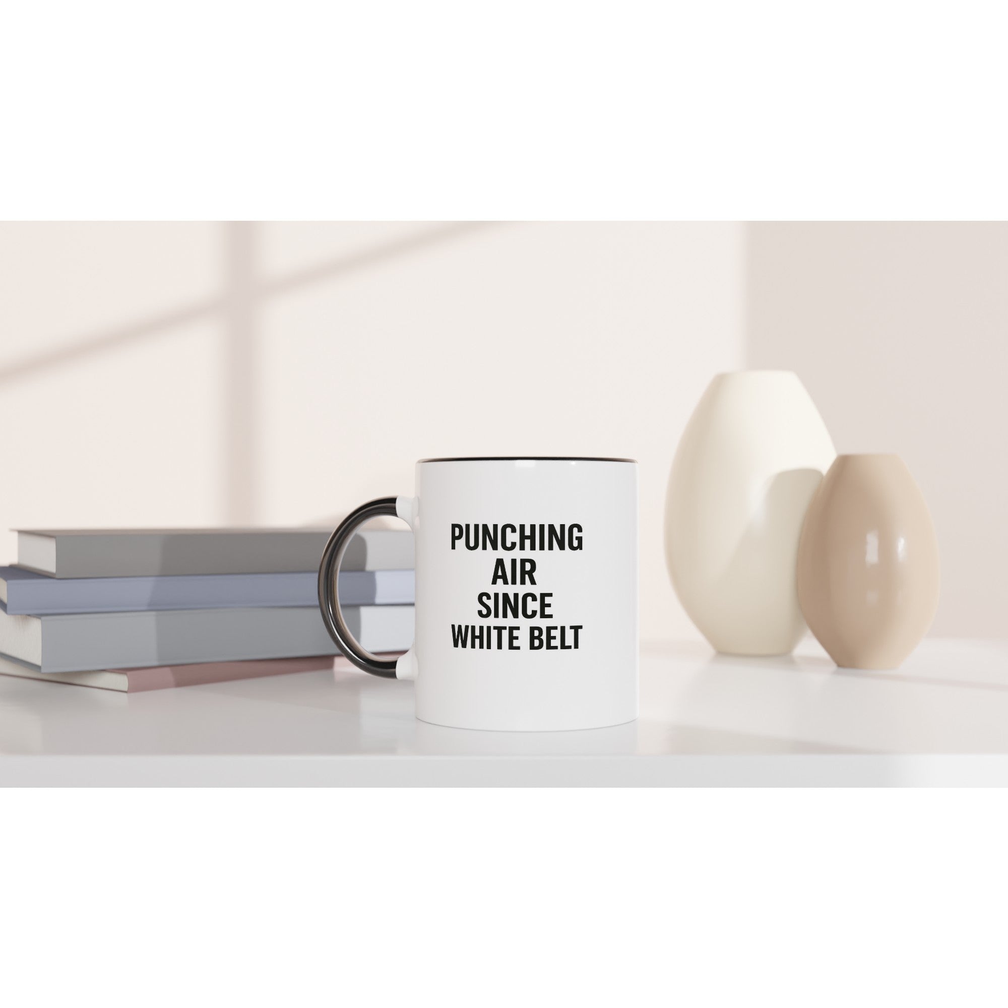 Punching Air Since White Belt - Funny Karate Mug for Students &amp; Sensei Gift