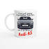 Funny Personalized Audi A3 Mug - 11oz Ceramic - Car Lovers Gift - Dishwasher & Microwave Safe Ceramic White
