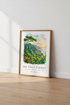 Na Pali Coast Hawaii Watercolor Art | Kauai Travel Decor | Tropical Landscape Poster