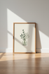 Minimalist Eucalyptus Floral Art | Sage Green Botanical, Bedroom Decor