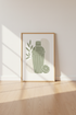 Cocktail Shaker Art Print | Sage Green Kitchen Decor | Minimalist Poster