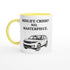 Funny Range Rover Mug – 11oz Luxury Car Driver Gift, Bold Statement Coffee Cup, Land Rover, Range Rover Gen 3 Lover Gift for Him or Her Ceramic Yellow