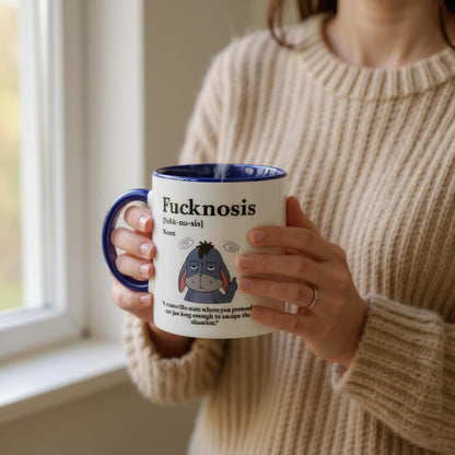 Funny F*cknosis Mug – Sarcastic Definition Coffee Cup with Dog, Cat, Bear, or Horse Design – 11oz Ceramic Humor Gift