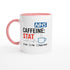 Funny NHS Nurse Mug - Caffeine STAT Coffee Cup - Gift for Day Evening Night Shift Healthcare Heroes - Doctor Mug Ceramic Pink
