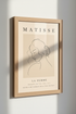 Matisse La Femme Portrait Wall Art | Neutral Line Drawing, Minimalist Poster