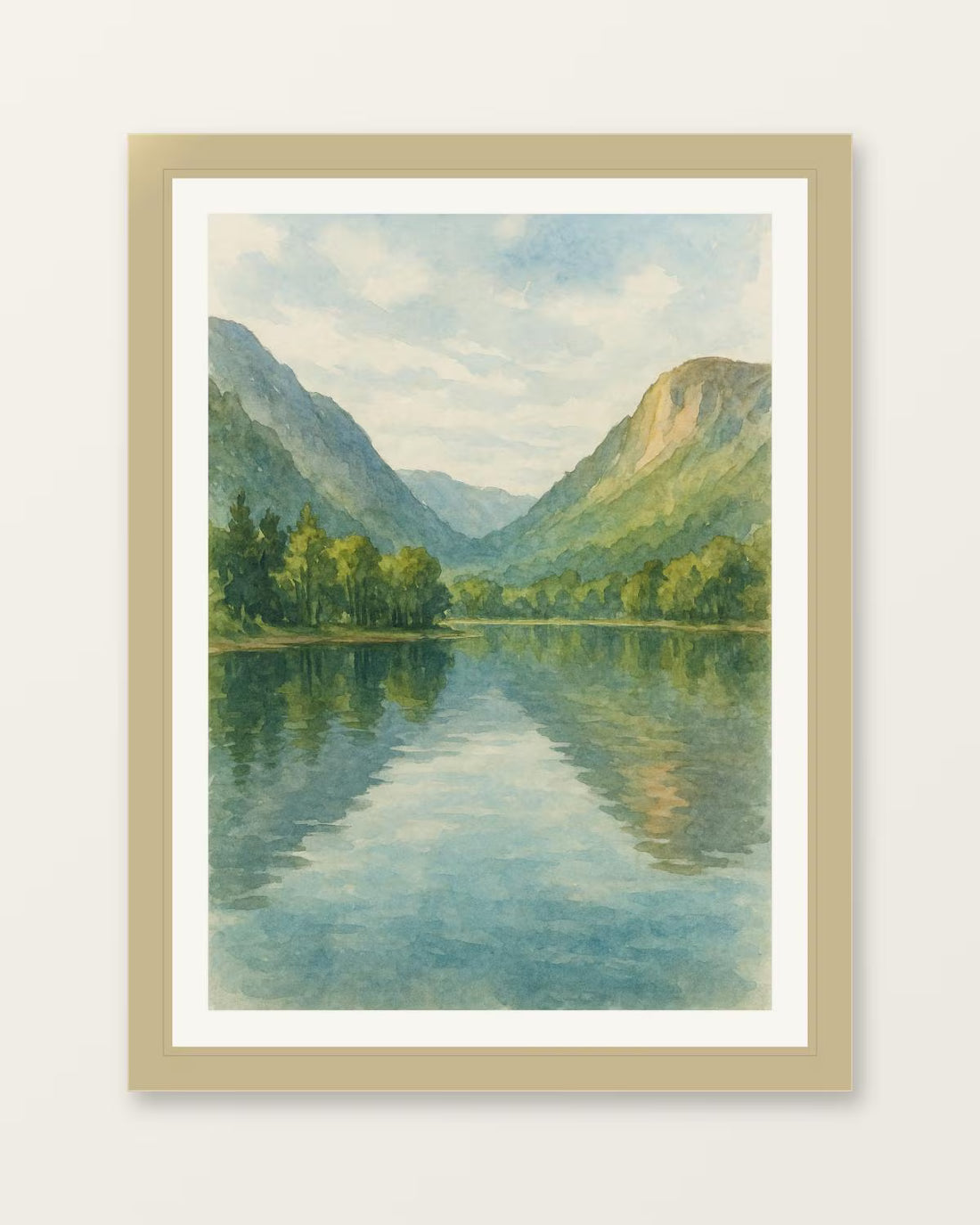 Buttermere Valley Watercolour – Lake District Art Print