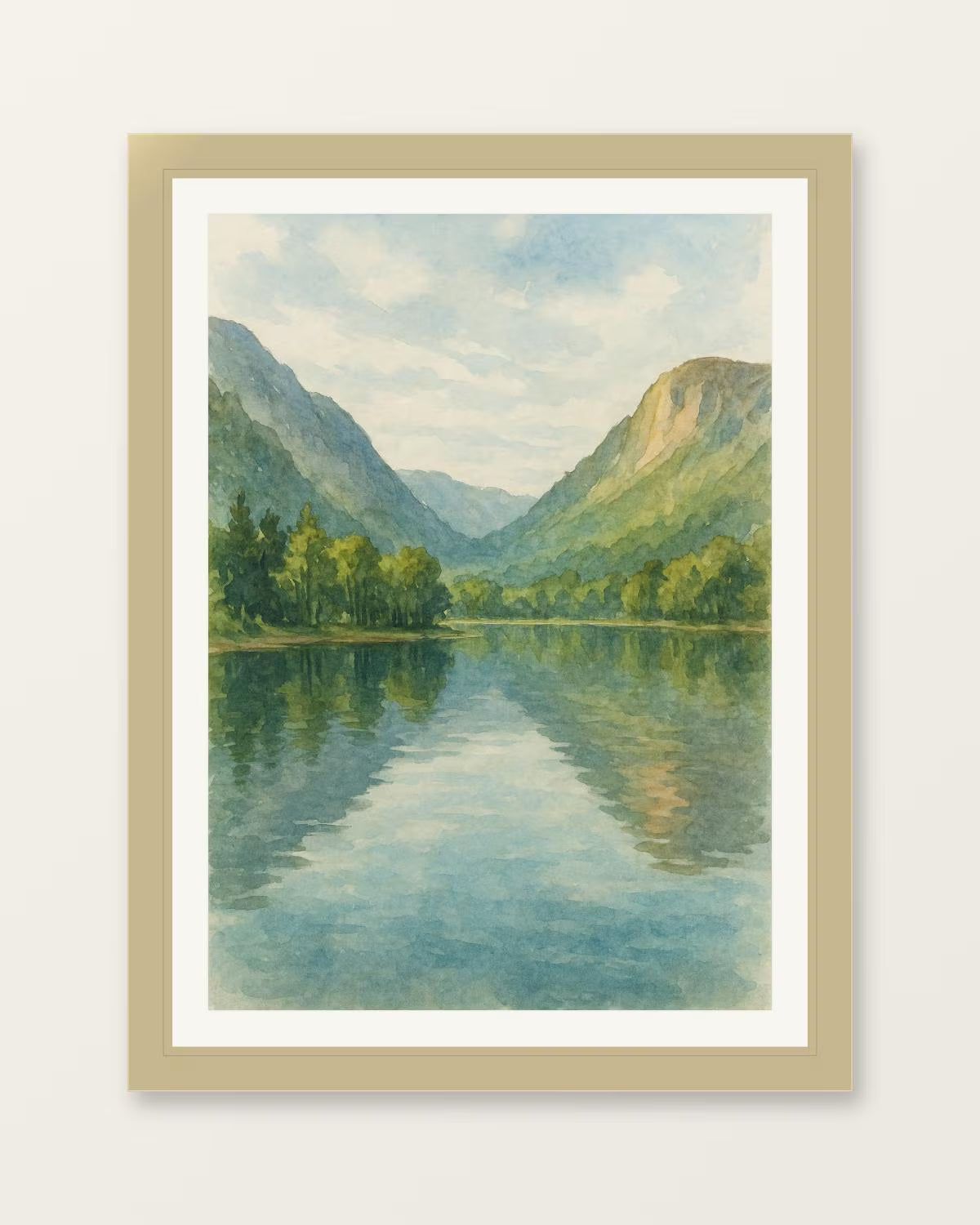 Buttermere Valley Watercolour – Lake District Art Print