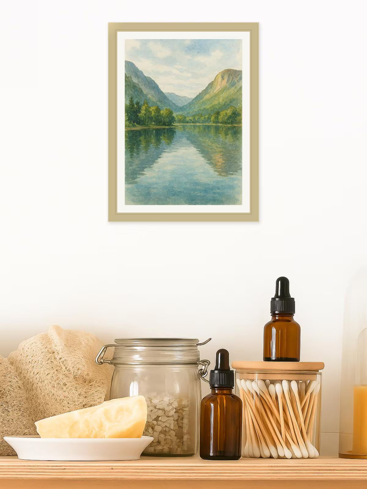 Buttermere Valley Watercolour – Lake District Art Print Digital Download