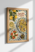 Amalfi Coast Italy Food Wall Art | Pasta & Lemon Kitchen Decor | Mediterranean Poster