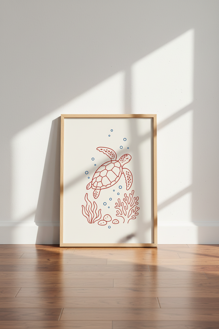 line-turtle-coastal-living-decor-on-the-floor-91438c.png