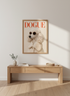 Minimalist Dogue Vogue Wall Art Print | Pet Lover Gift | Fashion Dog Poster | Eclectic Home Decor | Cool Poodle Art