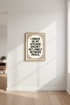 Humorous Kitchen Wall Art Print | Funny Foodie Decor | Kitchen Quote Poster | Unframed, Framed, Digital Download